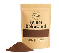 Sable décoratif marron 5 kg - Pierres décoratives fines pour vases, verres, décoration de table et fleuriste