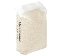 Sable filtrant de quartz 25 kg 1,0 à 1,6 mm pour filtre de piscine et filtre de jacuzzi, système de filtration efficace pour la purification de l'eau, empêche la saleté, les feuilles, les algues et