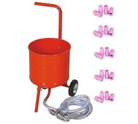 Sableuse Aérogommeuse Mobile sur Roulettes 31,50L 50lb 23kg + 20 BUSES