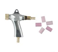 Sableuse avec 5 buses en céramique, outil de sablage à air en alliage d'aluminium pour enlever la rouille sur verre métallique, kit de sablage ergonomique (B)