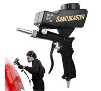 Sableuse - Pistolet de sablage avec raccord d'air comprimé - Appareil manuel - Éliminateur de rouille pour restauration - Protection du bois - Réparation automobile - Meubles industriels - Métal