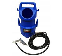 Bass Polska Sableuse mobile avec réservoir de 10 l, tuyau de 4,6 m, buse de 5 mm, 80-120 psi, pistolet de sablage à air comprimé portable pour dérouiller et nettoyer