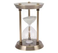 Sablier 30 Minutes, Sablier en Métal, Sablier Décoratif doré, Sablier Vintage, Sablier avec Revêtement Brillant, Sablier Interchangeable (M 30min)