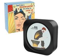 Sablier 5 minutes pour toilettes - Minuterie créative - Minuterie de toilette - Minuterie - Sablier pour homme - Gadgets cool - Cadeaux amusants pour hommes, amis, maris