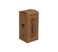 Sablier 5 minutes - Sable bleu pour la cuisine - En verre - Hauteur 13 cm x Diamètre 5 cm