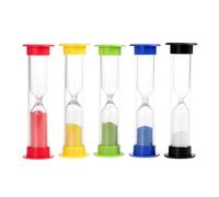 Sablier - 5pcs - 30sec - 1min - 3mn - 5mn - 10mn - Couleur aléatoire
