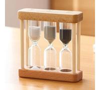 Sablier créatif en bois sablier 1/3/5 minutes Décoration d'intérieur Outils de cuisine Cadeau Style simple