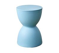 Sablier créatif tabouret de maquillage tabouret rond en plastique imperméable pour salle à manger, salle de bain, cuisine, chambre à coucher, salon - 30 × 43 cm (couleur : blanc)