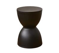 Sablier créatif tabouret de maquillage tabouret rond en plastique tabouret de salle à manger imperméable antidérapant tabouret de salle de bain pour cuisine, chambre à coucher, salon 30 × 43 cm