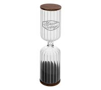 Sablier Déco en Bois Café 30cm Transparent