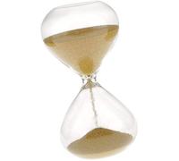 Sablier Doré 3 Minutes en Verre - Minuterie de Bureau à Domicile, Compteur de Temps, Horloge de Sable Label