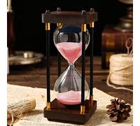 Sablier, Minuterie 30/60 minutes, sablier classique polyvalent, accessoires for le bureau et la maison(Roze,60 minutes (24 * 9.5cm))