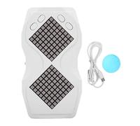 Sablier numérique LED 1 60 minutes réglable avec détection de gravité magnétique, sablier électronique pour cuisine, décoration d'intérieur, minuterie de pièce avec affichage à (White)