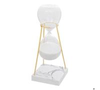 Sablier Déco Effet Marbre Olen 21cm Gris