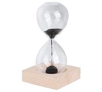 Sablier, Sablier de Sable en Verre magnétique de Glass Hourglass Bureau avec Base pour la Décoration de la Maison Ornement Minuteries de Sable 18-30 Secondes (5.5x3.0x3.0in)