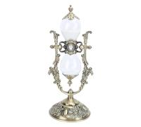 Sablier Vintage de 30 Minutes, Grand Support D'horloge à Sable Rotatif gravé en Laiton, Montre de Sable Unique en Métal, Verre de Sable Antique pour la Maison, Le Bureau, la