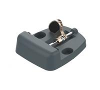 Sabot de portail à tourniquet - large - aluminium - noir TIRARD