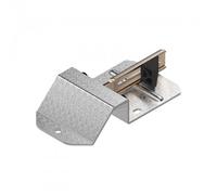 Sabot de portail avec petite butée - inox brossé TIRARD