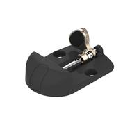 Sabot de Portail polyamide noir avec Basculeur épaisseur 30 à 85 mm - Hauteur 40 mm - Butée d'arrêt pour portail battant manuel et motorisé - Fabrication française - Sabot à Tourniquet