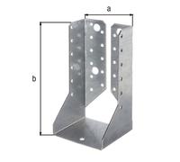 Support en U galva inversé Alberts H152mm l76mm - GAH Alberts - Support - Galvanisé - Brut