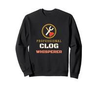Sabots Professionnels Whisperer drôles Plombier tuyauteur métiers Sweatshirt