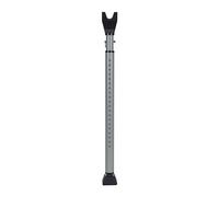 SABRE Barre de sécurité réglable 2 en 1 pour porte, cale-porte qui se fixe sur le bouton de porte, forte adhérence anti-rayures, stable contre le sol, bloqueur de bouton de porte supérieur amovible