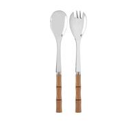 SABRE Paris Couverts à salade Bamboo Shape. 2 pièces Light wood laminated