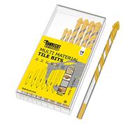 SabreCut 10pcs SCTBA10 Foret carrelage verre Durable | Pro pointes carbure et double flutes offrent rapide, propre perçage dans céramique, verre, granit, marbre et porcelaine
