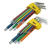 SabreCut 18pcs SCTGK1 1.5mm 10mm T10 T50 Accessoires Durable | Diamond-shaped tips améliorent torque et reduce cam-out; colour-coded soft grips offrent comfort et easy identification
