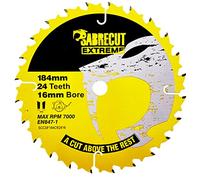 SabreCut 1pc SCCSF184CR2416 184mm 24T 16mm Alésage Lame scie circulaire TCT