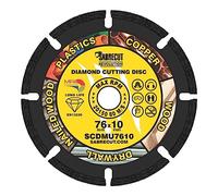 SabreCut 1pc SCDMU7610 76mm 10mm Alésage Diamant Lame Longue durée | Industrial-grade vacuum-brazed diamond offre durable coupe à sec across a wide range of construction materials