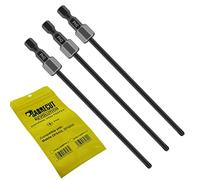 SabreCut 3pcs AFSC130MPH2_3 130mm PH2 Embouts autofeed placo | Compatible avec Makita DFS250 DFS452 199155-7, Robuste, pour plaques de plâtre, pochette incluse