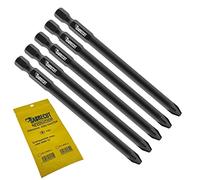 SabreCut 3pcs SC116PZ2_5 116mm PZ2 Embouts autofeed placo | Compatible avec Hilti SMD 57 SMD57 1/2, simple extrémité, robuste forgé pointe améliore résistance aux chocs