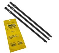 SabreCut 3pcs SC177PZ2_3 177mm PZ2 Embouts autofeed placo | Compatible Makita DFR750 DFR750RME BFR750 6844 P-67789, simple extrémité, robuste forgé pointe améliore résistance aux chocs