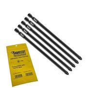 SabreCut 5pcs SC141PZ2_5 141mm PZ2 Embouts autofeed placo | Compatible avec Makita, simple extrémité, robuste forgé pointe améliore résistance aux chocs