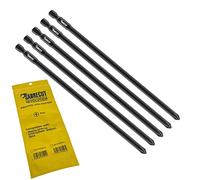 SabreCut 5pcs SC177PH2_5 177mm PH2 Embouts autofeed placo | Compatible avec Makita DFR750 DFR750RME BFR750 6844 P-67804, simple extrémité Phillips No.2, robuste forgé pointe améliore