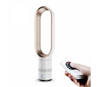 SABYDICAR Ventilateur tour ultra-silencieux de 16 pouces,ventilateur sans lame sûr pour les enfants,ventilateur sans feuilles à télécommande,minuterie 0,5-2H,taille compacte pour la maison, le bureau