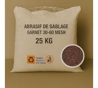 Sac 25 kg Sable Abrasif Garnet Mesh 30-60 pour Sableuse Aérogommeuse Sablage Aérogommage