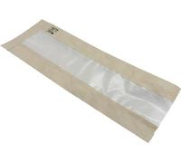 Sac à baguette compostable Fiesta avec fenêtre en papier sulfurisé 300x100x60mm (1000 pièces)