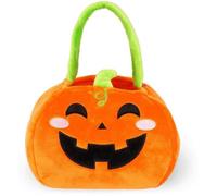 Sac à bonbons Azomor® Halloween en forme de citrouille – Sac en tissu pliable pour enfants, « Trick or Treat », polyester, Élasthanne