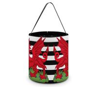 Sac À Bonbons Drapeau Américain Du Pays De Galles Sac Bonbon | Paniers À Bonbons Avec Poignée Sacs Fourre Tout Pour Décoration Fête Halloween Sac Fourre-Tout