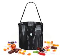 Sac à bonbons rond en sergé pour friandises d'Halloween et cadeaux de fête | Sac à main portable en forme de cheval pour fête de vacances, mariage et rangement de cadeaux