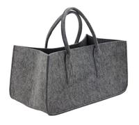 AUBRY GASPARD Sac à bûches en Feutrine Gris