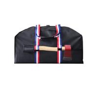 Sac à bûches Sac Robuste imperméable en Oxford 600D | Porte-bûches imperméable avec sangle pour hache et poignées pour camping extérieur grill barbecue poêle patio jardin