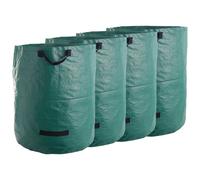 Sac à déchets de jardin avec poignées Sac de jardin Pop Up Sac à feuilles pliable Sac à gazon 272 L max 50kg, film tissé, DxH 67 x 76 cm, set de 4 pièces