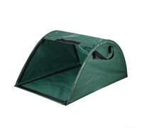 Sac à déchets de jardin de 200 L, en plastique réutilisable pour collecte de feuilles pour débris de cour, herbe coupée et compost, outil de jardinage vert portable pour pelouse (100 l)
