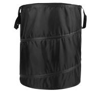 Sac à déchets de jardin, en tissu Oxford, pliable, résistant, avec poignées, pour déchets de jardin, réutilisable, noir, 90 l