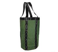 Sac à déchets de jardin en toile robuste Vert 350 x 600 mm | Toile robuste, taille 350 x 600 mm, indéchirable, peut supporter 50 kg, idéale pour les feuilles