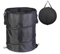 Sac à déchets de jardin et poubelle de camping, sac pliable en tissu Oxford avec poignées, poubelle réutilisable pour feuilles, ordures, jouets, idéal pour le jardinage, la randonnée, les pique-niques