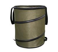 Sac à déchets, poubelle à feuilles pliable, sac de rangement avec poignées, seau en tissu Oxford, récipient réutilisable pour ramasser les feuilles, avec 2 poignées de transport (37,8 S)
